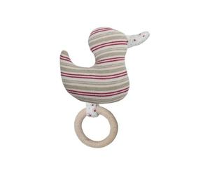 Doudou Hochet Efie® Canard 12 cm Coton Bio Organic - Doudou Bio
