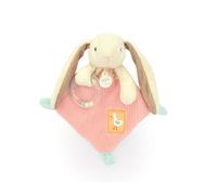 Doudou Hochet Lapin Ciboulette - Compagnon de Jeu Éveillant de 21 cm