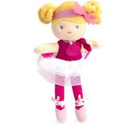 Doudou Jolijou Mini poupée ballerine "Les Tutus" 23 cm robe rose foncé