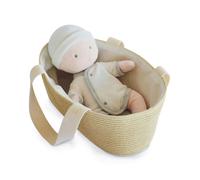Doudou Jolijou Pol poupée dans un sac de landau 28 cm