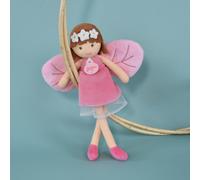 Jolijou - Poupée Fée de la Forêt en Tissu - Diane - Boite Cadeau - 25 Cm - Doudou Rose - Développement de l'Imagination - Idée Cadeau de Naissance Fille - JJ6029