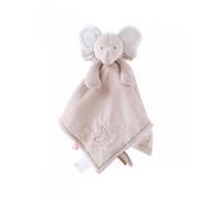 Noukies – Doudou réversible Jour et Nuit – Éléphant Bali – Veloudoux® – Double peluche Beige
