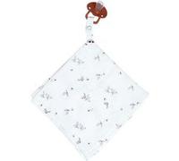Doudou lange attache tetine Melody Marron