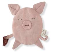 Doudou lange Cochon rose Egil Saga Copenhagen® Mousseline Coton Bio