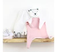 Doudou lange ours brun pétale