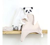 Doudou lange panda amande