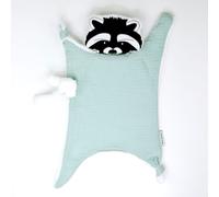 Doudou lange raton laveur sauge