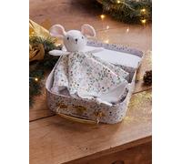 Doudou lange souris personnalisable avec mallette rose TU