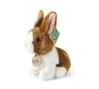 Doudou lapin blanc/marron 16 cm respectueux de l'environnement