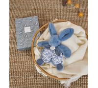 Doudou lapin bleu 18 cm Doudou et compagnie
