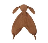 Doudou Lapin, Double couche Mousseline Coton Doudou pour Bébé, Doudou Lapin plat Couverture de Sécurité, Mignon Lapin Jouets pour bébés, Cadeau Naissance, Pour Bébé Garçon et Fille 0 mois à 1+ ans