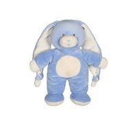 Gipsy Toys - Peluche Lapin Doudou Noeud Bleu Jean - 28 CM - 1ER ÂGE