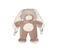 Gipsy Toys - Peluche Lapin Doudou Noeud Taupe - 28 CM - 1ER ÂGE