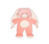 Gipsy Toys - Peluche Lapin Doudou Noeud Rose Saumon - 28 CM - 1ER ÂGE