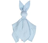 Doudou lapin gaze jeanne bleu 50 x 50