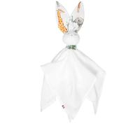 Doudou lapin en gaze de coton safari blanc TU