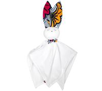 Doudou Lapin En Gaze De Coton Wax Rouge TU
