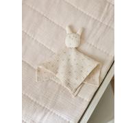 Doudou lapin gaze de coton biologique - imprimé hirondelles imprimé hirondelles TU
