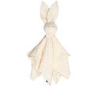 Doudou lapin en gaze de coton écru 50 x