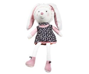 Doudou Lapin Grand Modèle En Velours - Miss Fleur De Lune Blanc TU