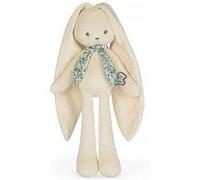 Kaloo Pantin Lapinoo – Peluche lapin bébé en velours côtelé 35 cm, crème