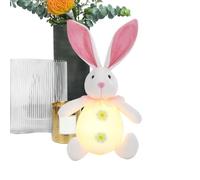 Doudou Lapin Lumineux - Peluche Éclairante avec Sons Relaxants, Parfaite pour Créer Une Ambiance Calme dans la Chambre de Bébé | Fonction Veilleuse et Matériaux Doux au Toucher Facile
