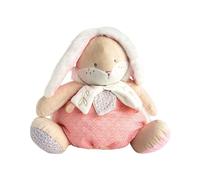 Doudou Lapin rose avec espace de rangement pour pyjama 38 cm