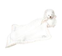 Doudou plat Léon le hérisson écru (25 x 25 cm)