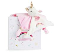 Doudou licorne DOUDOU ET COMPAGNIE - Lucie la licorne - Matières douces et touches de glitter or