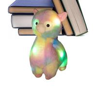 Doudou lumineux, mignon, en peluche, avec lumière LED douce, pour les voyages, la chambre d'enfant, la salle de jeux, la maternelle, le coucher, la nuit, l'anniversaire