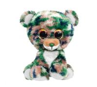 doudou Lumo ours camo vert/marron 15 cm