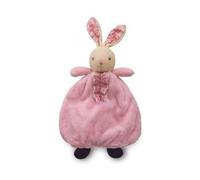 Doudou marionnette Lapin Rose 25 cm - Set Peluche - Carte Animal - Set Cadeau Naissance avec Carte Tigre - Enfant - Fille