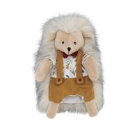 Doudou Marionnette Lucien L'hérisson Jaune Moutarde TU