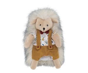 Doudou Marionnette Lucien L'hérisson Jaune Moutarde TU