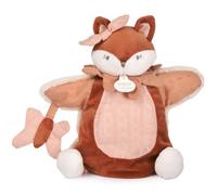 DOUDOU ET COMPAGNIE - Marionnette Mina Renard Rose 25 cm - Doudou Bébé et Peluche Marionnette Ultra Douce - Compagnon d’Éveil et d'Interactivité - Idée Cadeau Naissance Bébé Fille Garçon - DC4690