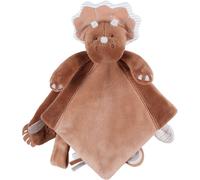 Doudou marionnette Tricéraptos Ops en veloudoux cannelle (27 cm)