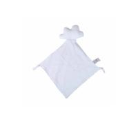 Doudou mouchoir Nuage en gaze de coton - Blanc - l 30 x L 46 cm Blanc