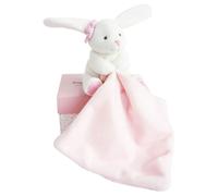 Doudou et Compagnie – Doudou plat lapin J'aime mon doudou rose