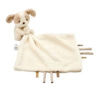 Doudou Mouchoir Chien Teddy Crème