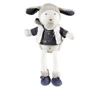 Doudou Mouton en velours blanc - Merlin - Grand modèle - Taille unique - Mixte - Bébé - Doudou - Non