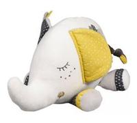 Doudou eléphant en velours - babyfan blanc TU
