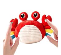 Doudou Musical Interactif Éducative À Double Mode En Peluche Douce | Peluche Musicale Tactile Pour Dortoir Canapé Sofa Fête Anniversaire Fille Garçon Maison Pièce Vacances Crabe