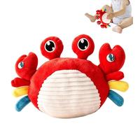 Doudou Musical Interactif Peluche Musicale Éducative Apaisante à Double | Musicaux pour Pour Dortoir Canapé Sofa Fête Anniversaire Fille Garçon Maison Pièce Vacances Crabe