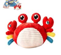 Doudou Musical Interactif Peluche Musicale Éducative Apaisante à Double | Peluche Musicale Tactile Pour Dortoir Canapé Sofa Fête Anniversaire Fille Garçon Maison Pièce Vacances Crabe