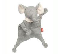 Doudou naissance petit Éléphant plat à nœuds Jersey de coton bio Sig