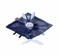 Nattou Doudou Plat Âne Alex, 27 x 27 cm, Alex et Bibou, Bleu