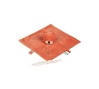 Nattou Doudou Oscar le Renard avec Attache pour Sucette, 28 x 28 cm, Fanny et Oscar, Orange
