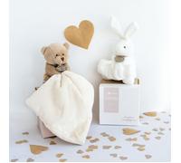 Linnea Doudou Ours 10 cm Polyester Collection J'aime Mon Doudou Beige Naturel