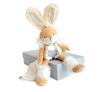 Doudou et Compagnie – Doudou pantin Lapin de sucre blanc – 31 cm