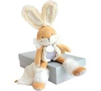 Doudou et Compagnie – Doudou pantin Lapin de sucre blanc – 31 cm